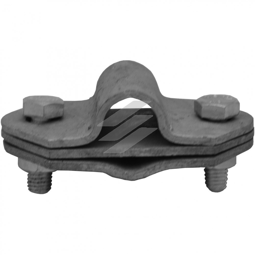 З‘єднувач дроту і блискавкоприймача ø16мм, двохболтовий, HDG, KovoFlex